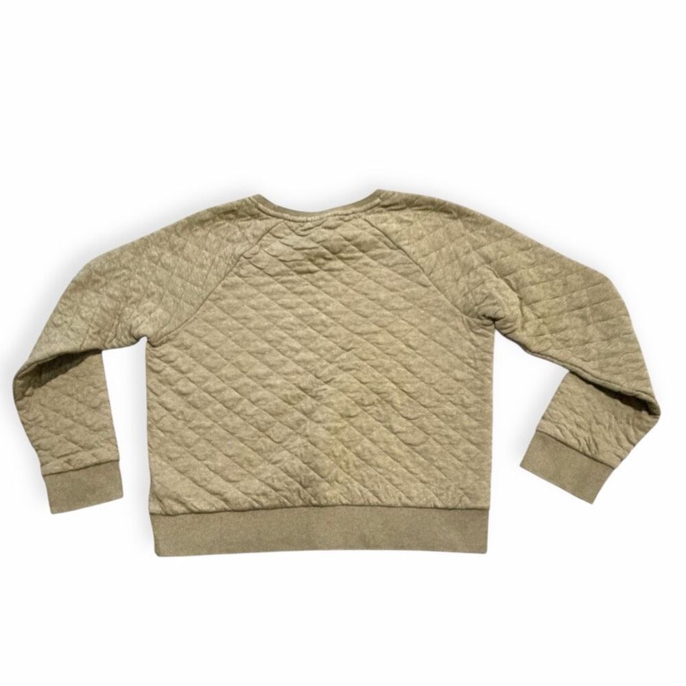 Patagonia Quilted Crewneck Sweatshirt in Olive - Picture 2 of 5